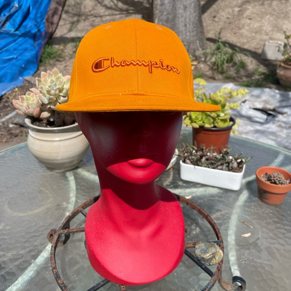 Champion Orange Athletic Cap